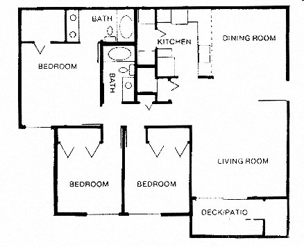 3 Bedroom Floor Plan at Vista Ridge, Issaquah, 98027